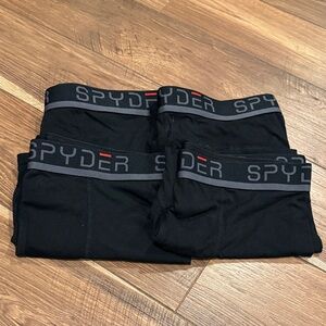 Spyder Men's Black Boxer Briefs with Gray Waistband